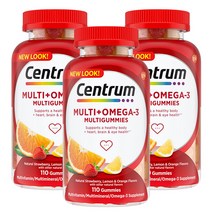 센트룸 멀티 + 오메가-3 스트로베리 레몬 오렌지 구미, 110개입 x 3개