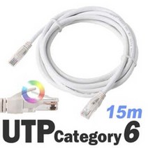 NUNUBITEL_DAUTP14G 15m UTPCAT6 랜 케이블 서버실LAN UTP제작용 네트워크 통신 UTP 랜선 공사 FTP_NUB누비텔레숍, 옵션이없는_단일품목입니다