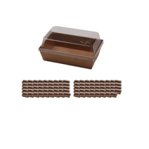 포장대장 크라프트지 트레이 도시락용기 뚜껑세트 1호, 100개입, 2개