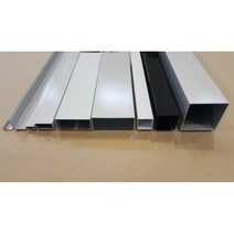 알루미늄 각파이프 / 10x20각 / 알루미늄 각관 / 알루미늄 앵글 / 무료절단 / 재단 판매 1m기준, 1.1T 10x20(블랙)