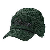 타이틀리스트(Titleist) 골프 모자 남성 바이저 니트 캡 HW1CVK PG, 파인 그린