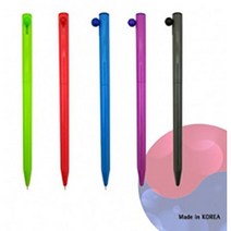 롤리팝 볼펜 판촉 볼펜 소량 단체 맞춤 주문제작 선물 홍보용 인쇄 (100개 이상주문시 인쇄비무료), 빨강색, 500개