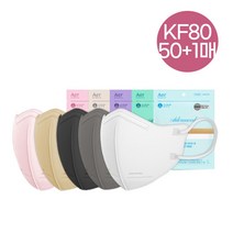 KF80 아에르 어드밴스드라이트핏 새부리형마스크 50매+1매증정 /컬러마스크/베이지마스크/블랙마스크, KF80 AD 라이트핏 핑크 대형 50매+1매