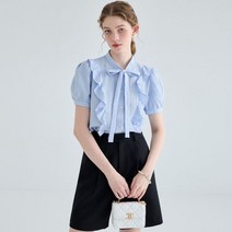 디니지아 VEGA 보타이 퍼프 슬리브 셔츠 9331