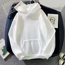 양털기모후드집업 털후드집업 여성 두꺼운 따뜻한 특대 후드 여자 패션 솔리드 풀오버 긴 소매 청소년 가을 겨울 운동복 새로운