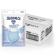 크리넥스 라이트핏 쿨 마스크 Blue 중형, 5개입, 8개