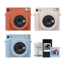 인스탁스 스퀘어 SQ1 즉석카메라+필름10장+선물SET, 초코 화이트+선물SET+필름10매