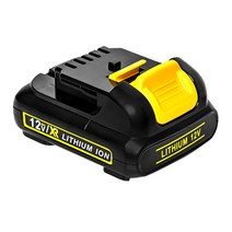 교체형 디월트 10.8V 리튬 12V DCB0 7 핸드드릴 배터리 118 충전기 적용, 12V-2.5AH 배터리