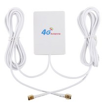무선 인터넷 액세스 포인트 SMA 커넥터 4G LTE 패널 안테나 화웨이 3G 라우터 모뎀 공중 용 듀얼 슬라이더, 한개옵션0