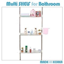 원목 욕실 수납장 장식 수건수납 샴푸정리 철제 고정