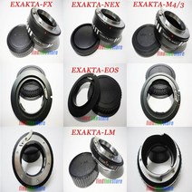 canon eos ef sony e nex fujifilm fuji fx x micro 43 m43 라이카 m lm 마운트 카메라 + 캡에 대한 exakta 엑사 마운트 렌즈 어댑, 라이카 엠