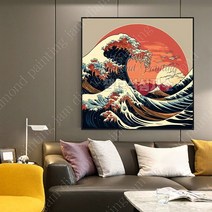 보석 비즈 십자수 일본 파도 명화 대형 DIY 구어도 공예 구슬 해바라기 디즈니