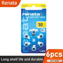 6-12PCS Renata 1.45V 아연 공기 보청기 배터리 A13 13A PR48 For Siemens, [01] 6PCS, 01 6PCS
