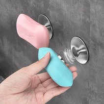 스테인레스 마그네틱 자석 원형 비누 홀더 거치대 걸이 욕실용품, 스텐 마그네틱 자석 원형 비누홀더, 1개, 실버