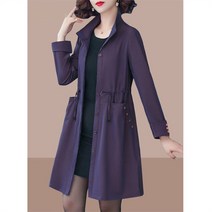엄마 트렌치코트 롱 가을 코트 40대 50대 중년 여성 봄가을 상의 바람막이 사파리점퍼 자켓