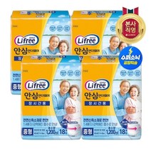 LG생활건강 라이프리 안심언더웨어 장시간용 중형 18p x 4팩 (총72p), 4개