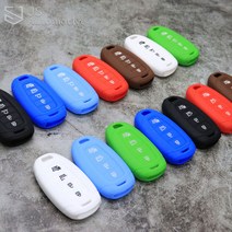 JS automotive 코나 4버튼 젤리 실리콘 컬러 키홀더 스마트키 키케이스 스크래치 흠집방지 간편장착 새차선물 장식 용품, 현대신형4버튼키 / 화이트