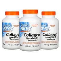 닥터스 베스트 콜라겐 펩탄 1&3 비타민C 500mg 240정 X 3통