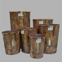 미래화학 엔틱오픈휴지통 원형휴지통, 2호