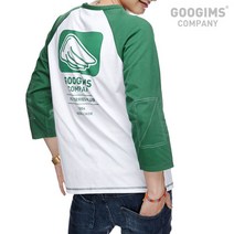 구김스 구김스 1150_ 플라이 나그랑 7부 배색 실선 럭비 티셔츠