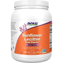 나우푸드 해바라기 대두 레시틴 파우더 454g