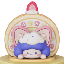 Huvafen 귀여운 캐릭터 주차번호판, 1개