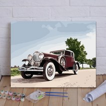 자동차 팝아트 명화 유화그리기세트 오일파스텔 DIY 클래식 거실 풍경 꽃