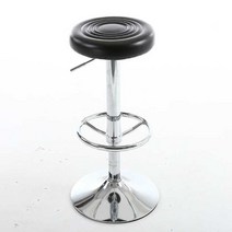 가구느낌 물방울 오발 스툴 고정형, 미색 발 네일 모델 높이 43-57cm