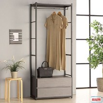 2단서랍장 드레스룸 시스템행거 GO-344 804 스틸, 상세페이지 참조, 지구본상점 본상품선택