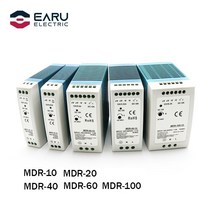 DC파워서플라이어 전원 공급장치 공급기 입력 미니 딘 레일 스위치 전압 변압기 출력, 15v, mdr-100