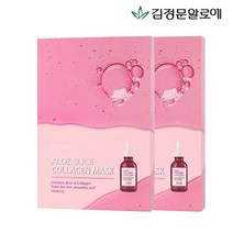 김정문알로에 큐어 알로에 슬라이스 콜라겐 마스크팩 10매, 단품