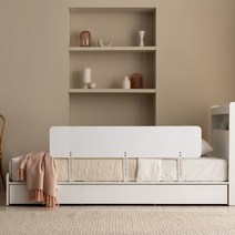 젠티스 어린이 침대안전가드 무지 150cm(고급브래킷), 화이트