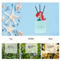 디즈니 캐릭터 방향제 선물 디퓨져 겨울왕국 라푼젤 알라딘, 2.에리얼_언더더씨 플라워