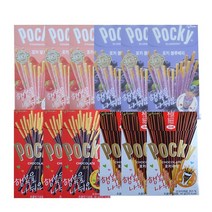 해태 포키 46g x 3 포키극세 44g x 3 포키딸기 41g x 3 포키블루베리 41g x 3, 1set