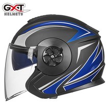 리튬 접이식 펫바이크 전동 출퇴근용 GXT 전기 자동차 헬멧 배터리 더블 렌즈 복고풍 성격 하프 여름 들어, 07 702H, 03 XL