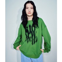 슬로우애시드 블러리 로고 스웨트셔츠 [그린] BLURRY LOGO SWEATSHIRTS [GREEN]