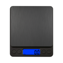 JK 초정밀 가정용 주방저울 디지털 전자저울 0.1g부터 최대1000g 실버 블랙, E-002. CX-I2000 (블랙)  *1개, 1개