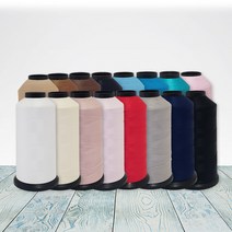 자연재봉사 나일론재봉실 날나리사 100D/2합 (5 000M), 군청색