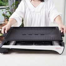 해마루 분리형 와이드 대형 전기그릴 고기불판 펜션 삼겹살 HM-3022G