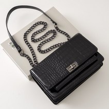 엔도르시 1color 파이톤 체인 숄더 크로스백 EBA919