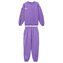 봄 가을 여성 루즈핏 맨투맨 조거팬츠 상하의 세트 투피스 겨울 여성 트레이닝복 세트 여성 츄리닝 세트