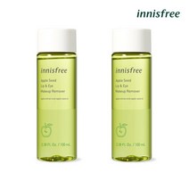 이니스프리 [이니스프리] 애플씨드 립앤아이 메이크업 리무버 100mL 2개, 단품없음