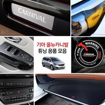 BRICX 기아 올뉴카니발 실내 기스방지 카본 패널 마스크 튜닝 악세사리 모음, 06_윈도우 패널 마스크 -유광블루카본