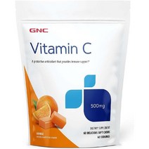 GNC 지앤씨 비타민C 500mg 츄어블 오렌지 60정, 1개