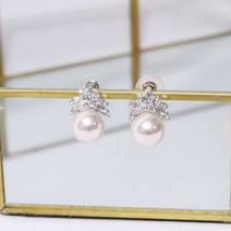 너만의 로제타 귀걸이 한복 혼주 이어링 브라이덜샤워 파티 피로연 애교예물 돌잔치 귀찌 악세사리 신부 본식 스냅 촬영