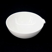 500ml 세라믹 증발 접시 둥근 바닥 화학 실험실용 주둥이 포함