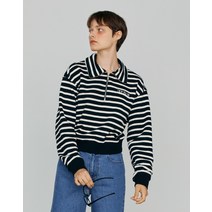 21FW 블랙 로고배색 면 반집업티셔츠 HSTS1DH51BK