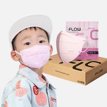 플로우 황사 방역 마스크 초소형 KF94, 50매입, 1개, 프린세스 핑크