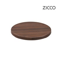 ZICCO 지코 멜라민 브라운 우드 느낌 플레이팅 트레이 스탠드 초밥 스시 홈 카페 베이커리 진열 치즈보드 식기, 1개, 05)원형 트레이 1호(소형)