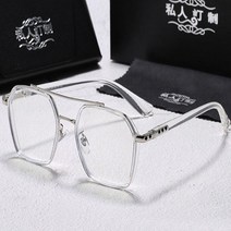 일월전빵 육각 레트로 뿔테 안경테 남여공용 B-Z018